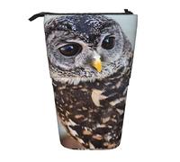 Teleskop-Federmäppchen, süßes Eis, Schreibwaren, Federmäppchen, Make-up-Tasche, tragbare Büro-Schreibwaren-Tasche für Teenager, Mädchen, Erwachsene, Eulenmotiv, Pencil Telescopic, Kosmetikkoffer