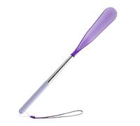 Teleskop-Schuhlöffel, ausziehbarer Schuhanzieher, Schuhanzieher mit langem Griff - leicht zu tragender Schuhlöffel, tragbarer Schuhlöffel, Schuhschaufel für Senioren, Männer, Frauen, violett,