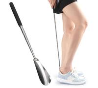 Teleskop Schuhlöffel, Schuhlöffel Edelstahl, Reiseschuhlöffel Metall Lang, Schuhanzieher Metall, 31-65cm Shoe Horn, Schuhauszieher Ausziehbar, Tragbare Schuhanzieher für Mann, Frau, Kind, Alter Mann