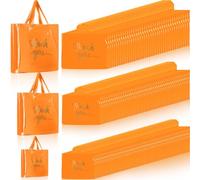Teling Dankesbeutel mit Griff, 3 Größen, Dankeskarten, Plastiktüten, Einkaufstaschen, Boutique-Taschen, 22,9 x 30,5 cm, 30,5 x 38,1 cm, 38,1 x 45,7 cm, Orange, 200 Stück