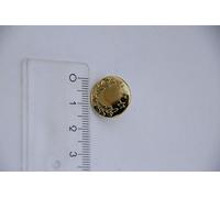 Telliswelt 10 Jeansknöpfe nähfrei Eichenlaub Sterne gold, 17 mm