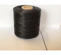 Telliswelt 10m anthrazit gewachstes Polyestergarn Ledergarn Forellenfaden Sattlergarn