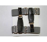 Telliswelt Sockenhalter Herren Strumpfhalter Socken extra länger Modell 21 grau