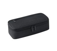 TEMOOUES 2-lagiges Federmäppchen, große Kapazität, Stiftebox, Stifttasche, Schule, Bürobedarf für Studenten, geräumige Aufbewahrung, Schwarz