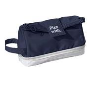 TEMOOUES Federmäppchen mit großem Fassungsvermögen, doppellagig, Federmäppchen, Stifttasche, faltbare Aufbewahrungstasche, Schulbedarf, nb