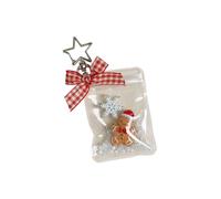 TEMOOUES Handy-Anhänger, Motiv: Lebkuchenmann, Retro-Schlüsselanhänger, Zubehör, Weihnachten, Tasche, Schmuck, Geschenke mit benutzerfreundlichem Design, festlicher Lebkuchen-Schlüsselanhänger, stabil