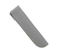 TEMOOUES Praktische Stifttasche aus PU-Leder, große Kapazität, Bleistifte, einfache Schule, Bürobedarf, große Kapazität, PU-Leder-Tasche für Schüler, grau, Einheitsgröße