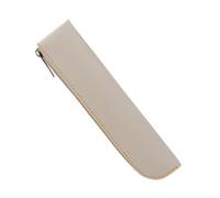 TEMOOUES Praktische Stifttasche aus PU-Leder, große Kapazität, Bleistifte, einfache Schule, Bürobedarf, große Kapazität, PU-Leder-Tasche für Schüler, Bienenweiß, Einheitsgröße