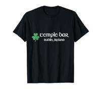 Temple Bar Dublin Ireland Apparel Unisex-Erwachsene Kurzarm T-Shirt Schwarz Small Klassisch 2022 Motiv