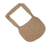 TEMPNAP Gewebte Häkeltasche Für Damen Schultertasche Aus Wollgarn Für Arbeit Shopping Und Ausflüge Mehrere Tragemöglichkeiten Als Crossbody-Tasche Oder Umhängetasche