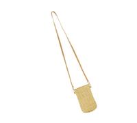 TEMPNAP Modische Gewebte Tasche aus Pp Gras für Damen mit Abriebfestigkeit und Kosmetikfach Leichte Umhängetasche für Sommer und Reisen in Khaki
