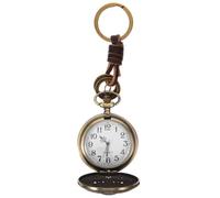 TEMPNAP Retro Taschenuhr Schlüsselanhänger für Herren und Damen aus Legierung Leichte und Genaue Vintage Uhr mit Deckel Dekorative Antike Uhr als Geschenk