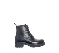 Ten Points Leder-Schnürboots mit dicker Sohle, Cecilia schwarz 38
