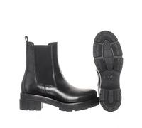 Ten Points warm gefütterte Lederboots mit dicker Sohle, Cecilia schwarz 36