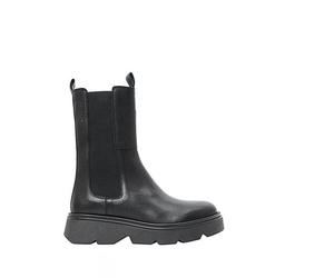 Ten Points warm gefütterte Lederboots mit dicker Sohle, Karin schwarz 37