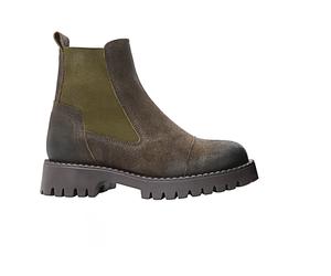 Ten Points - Women's Penny Chelsea Suede Boots - Freizeitstiefel, Gr. 40, grau (Olive)