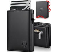 TENBST Smart Wallet 3.0 | Portmonee Herren Leder mit Magnetverschluss | Ultradünnes Slim Wallet & Kartenetui | RFID Blockierend | Minimalistische Geldbörse Herren für Alle Karten