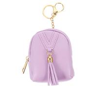 TENDYCOCO Schlüsselanhänger Geldbörse Handtasche Reißverschluss Mini Tasche Schlüsselanhänger Doppeltasche Geldbörse Material