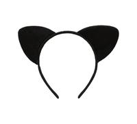 TENGEE 1 Stück Katzenohren,Katzenohren Haarreif Erwachsene,Katzen Ohren Damen,Katzen Ohren Fasching,Material Spitze,Geeignet für Rollenspiele,Mottopartys,Bühnenauftritte(Schwarz)