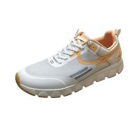 tenhaag Damen, Frauen Low-Top Sneaker,Freizeitschuhe,Turnschuhe,Laufschuhe,schnürschuhe,atmungsaktiv,Halbschuhe,Sportschuhe,Weiß (Peach),38 EU / 5 UK