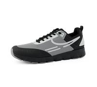 tenhaag Herren, Männer Low-Top Sneaker,schnürschuhe,atmungsaktiv,Halbschuhe,straßenschuhe,Strassenschuhe,Sportschuhe,Black/Grey (Black/Grey),44,5 EU / 10 UK
