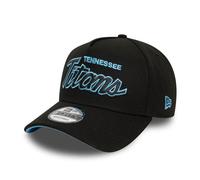 Tennessee Titans New Era NFL Script 9FORTY A-Frame Cap Schwarz - ONE SIZE