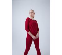 Tennis 3/4 Loose Fit Shirt, bordeaux rot XL