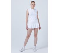 Tennis ärmelloses Poloshirt, weiß 140