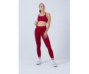 Tennis Leggings mit Taschen lang, bordeaux rot 128