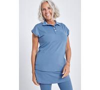 Tennis Polo Shirt Loose-Fit, grau blau XXL