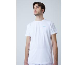 Tennis T-Shirt Rundhals Herren & Jungen, weiß XXXL