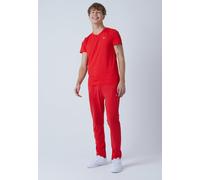 Tennis Trainingshose schmal, rot 158
