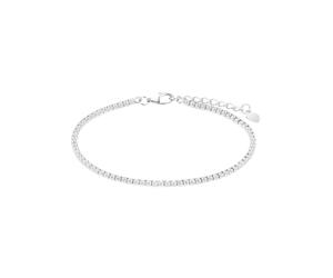 Tennisarmband AMOR "Classiv Silver", silber (silberfarben, kristallweiß, kristallweiß), Armbänder, Damen, Silber 925 (Sterlingsilber), Tennisarmband, mit Zirkonia (synth.) (61007027-0) silberfarben, k