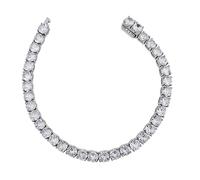 Tennisarmband FIRETTI "Schmuck Geschenk Silber 925 Armschmuck Armkette Glitzerarmband", silberfarben, kristallweiß, kristallweiß, Armbänder, Damen, 18cm, Silber 925 (Sterlingsilber), Tennisarmband, mi