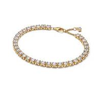Tennisarmband für Damen Timeless, IP Gold, Zirkonia
