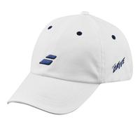 Tennismütze Babolat Drive Cotton - white/drive blue - Weiß