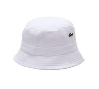 Tennismütze Lacoste Organic Cotton Bucket - white - Weiß (S)