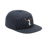 Tennismütze Lacoste Striped Embroidered Cotton Twill - blackbird/naturel clair - Schwarz