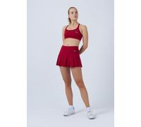 Tennisrock mit Falten / Skort, bordeaux rot S