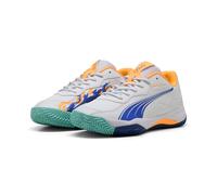 Tennisschuh PUMA "NOVA SMASH", Herren, Gr. 38, puma weiß, vivid blau, heat fire, puma schwarz, Synthetik, mehrfarbig, Schuhe (62505109-38) puma weiß, vivid blau, heat fire, puma schwarz