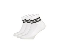 Tennissocken ALIFE & KICKIN "Damen 3 PACK - RikaAK", Damen, Gr. 39-42, weiß (brilliant weiß), 75% Baumwolle, 20% Polyester, 3% Polyamid, 2% Elasthan, normal, Socken Tennissocken, Sneakersocken knöchel