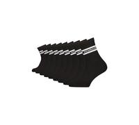 Tennissocken ALIFE & KICKIN "Damen 9 PACK - HenjaAK", Damen, Gr. 43-46, schwarz, 75% Baumwolle, 20% Polyester, 3% Polyamid, 2% Elasthan, normal, Socken Tennissocken, sportliche Tennissocken mit Streif