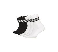 Tennissocken ALIFE & KICKIN "Herren 6 PACK - DennisAK", Herren, Gr. 39-42, weiß (mix schwarz, brilliant weiß), 75% Baumwolle, 20% Polyester, 3% Polyamid, 2% Elasthan, normal, Socken Tennissocken, lang