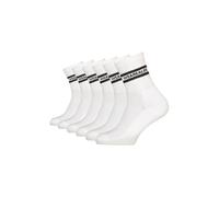 Tennissocken ALIFE & KICKIN "Herren 6 PACK - DennisAK Tennissocken, Socken", Herren, Gr. 43-46, weiß (brilliant weiß), 75% Baumwolle, 20% Polyester, 3% Polyamid, 2% Elasthan, normal, Socken Tennissock