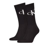 Calvin Klein Legwear Calvin Klein 2P Monogram Crew Socks Schwarz Gr 39/42 Herren