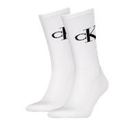 Calvin Klein Legwear Calvin Klein 2P Monogram Crew Socks Weiß Gr 39/42 Herren