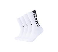 Tennissocken CAMP DAVID "cushioned", Herren, Gr. 43-46, weiß, Baumwollmischung, unifarben, Socken Tennissocken, mit elastischem Bund (25682724-43) weiß