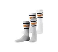 Tennissocken JOOP "premium essentials", Damen, Gr. 43-46, blanc mix, Baumwolle, Elasthan, Polyamid, elastisch, Socken Tennissocken, am Bund mit Logoschriftzug (78798133-43) blanc mix