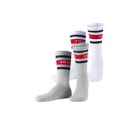 Tennissocken JOOP "premium essentials", Herren, Gr. 43-46, weiß mix, Baumwolle, Elasthan, Polyamid, elastisch, Socken Tennissocken, am Bund mit Logoschriftzug (66442750-43)