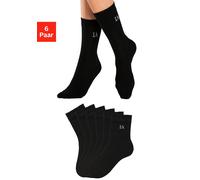 LASCANA ACTIVE Tennissocken Damen 6x schwarz Gr.35/38